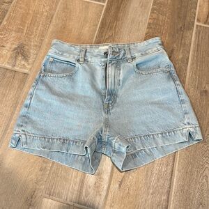FRAME Light Blue The Charm Jean Shorts